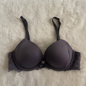 muted purple Victoria’s Secret push up bra